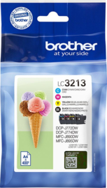 Huismerk Brother LC-3219XLVAL Inktcartridge 4-kleuren Voordeelbundel Hoge capaciteit