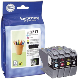Brother LC-3217 - Inktcartridge / Zwart / Cyaan / Magenta / Geel