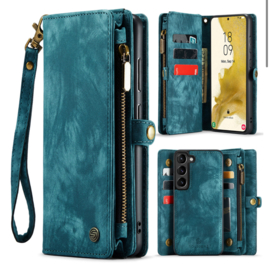 Premium Wallet hoesjes (Blauw)