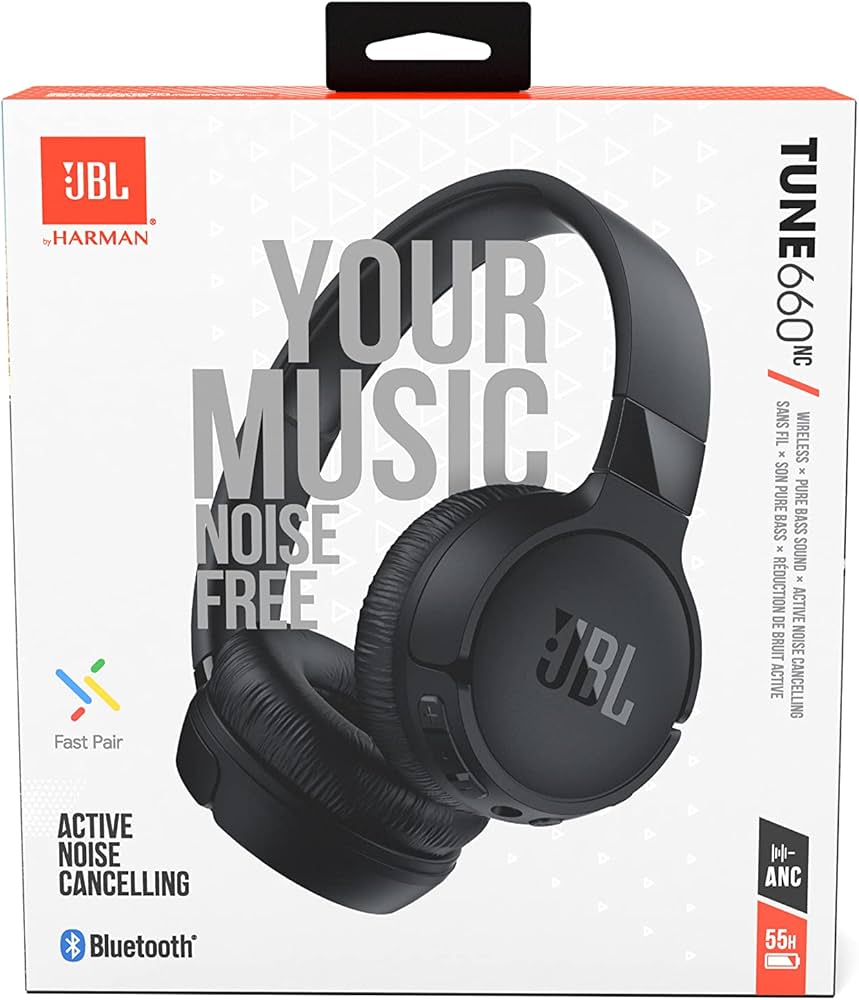 JBL 660NC  Draadloze Koptelefoon Noise Cancelling - Zwart