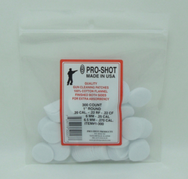 Patches 1'rond 300stuks .22-.270