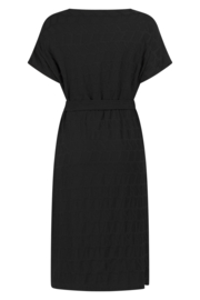 Zoso Amee Jaquard Dress Zwart