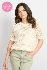 C&S Aivy Knit Pullover Wool White