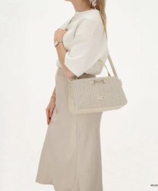 Charm London Santorini Schoudertas  Zand