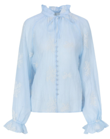 C&S Lyra Blouse Blue Mist