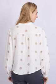 C&S Lois Blouse Offwhite