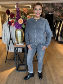 Red Button Relax Grey Denim