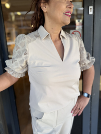 Triple Nine Travel Blouse Kant Beige