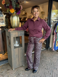 G-Maxx Bindi Broek Gray Melange/Mauve Wine