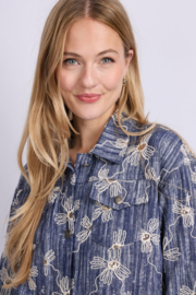 C&S Juul Jacket Dark Jeans Blue