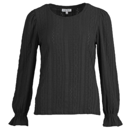 Enjoy Crochet Top Black 412304