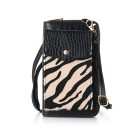 Zebra Zwart Portemonnee