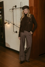 C&S Vaski Knit Gilet Dark Chocolate