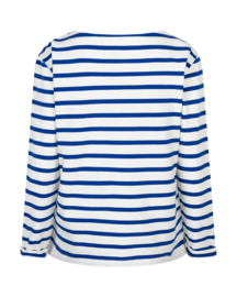 Red Button Terry Stripe Logo Cobalt 4753