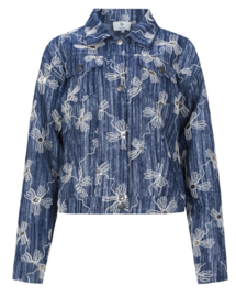 C&S Juul Jacket Dark Jeans Blue