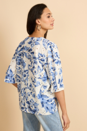 G-Maxx Ophelia Top Offwhite/Light Indigo