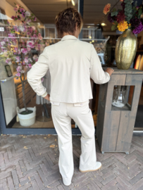 Triple Nine Blazer Gold Rib Cuff Beige 3907