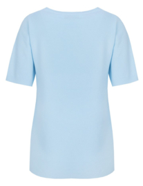 C&S Kenza Knit Top Blue Mist