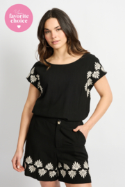 C&S Lane Blouse Black