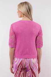C&S Trento Cardigan Super Pink