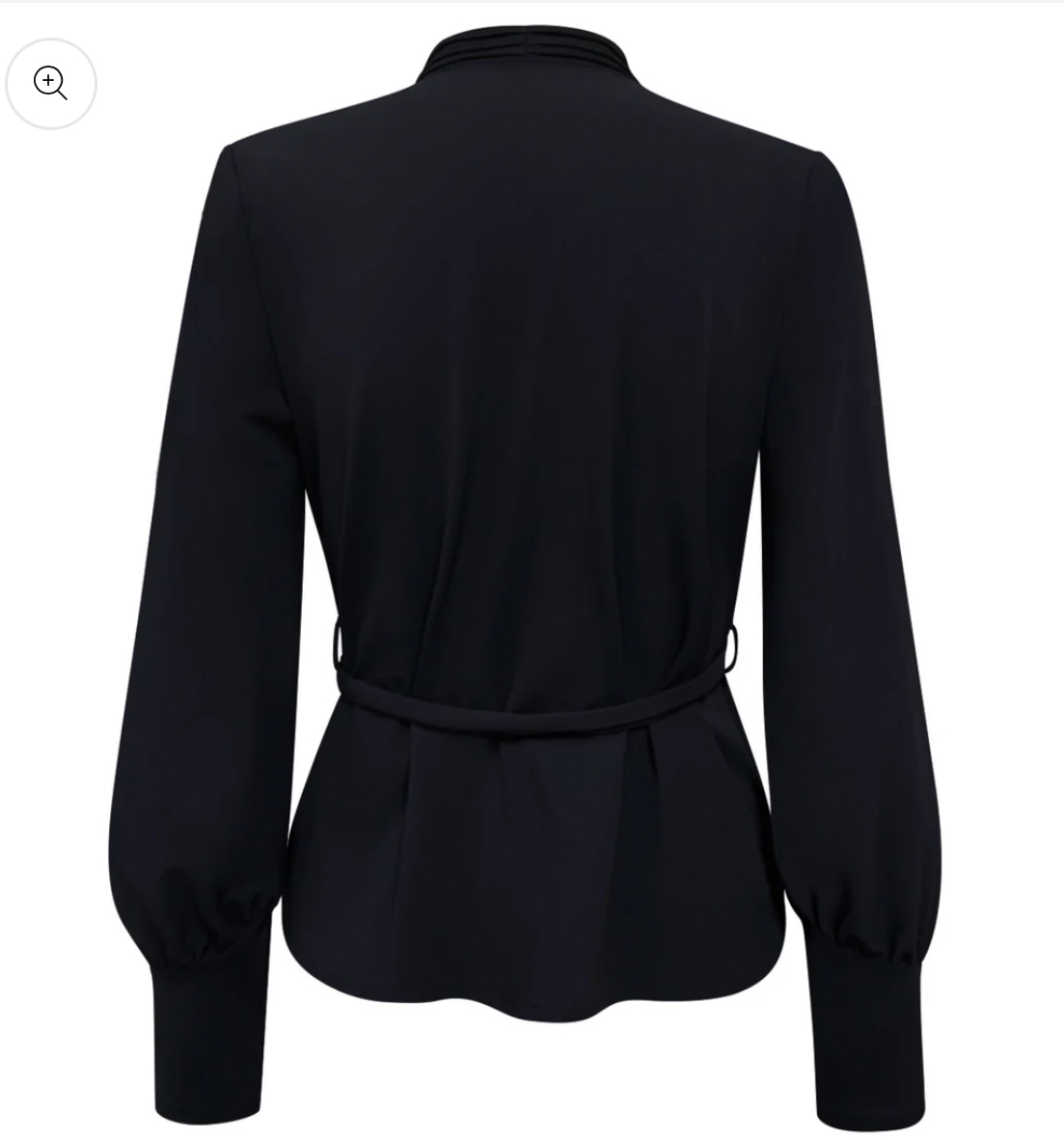 Triple Nine Blouse Cargo Pockets and Belt Black 5926