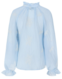 C&S Lyra Blouse Blue Mist