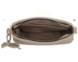 Charm London Cambridge Schoudertas Lichttaupe