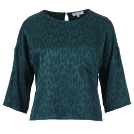 Enjoy Panther Jaquard Bottle Blouse 503702