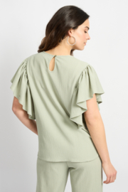 C&S Tilda Top Willow Green