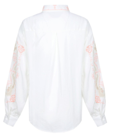G-Maxx Anoukis Blouse Offwhite/Warm Coral