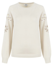 C&S Anouk Knit Pullover Wool White