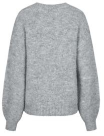 C&S Kensa Knit Pullover Gray Melange