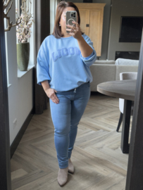 Zac Zoe Broek Lichtblauw