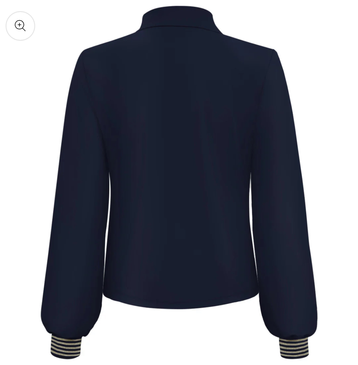 Triple Nine Blazer Gold Rib Cuff Navy 3907