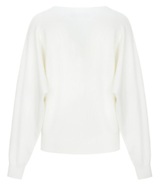 C&S Kiara Knit Cardigan Wool White