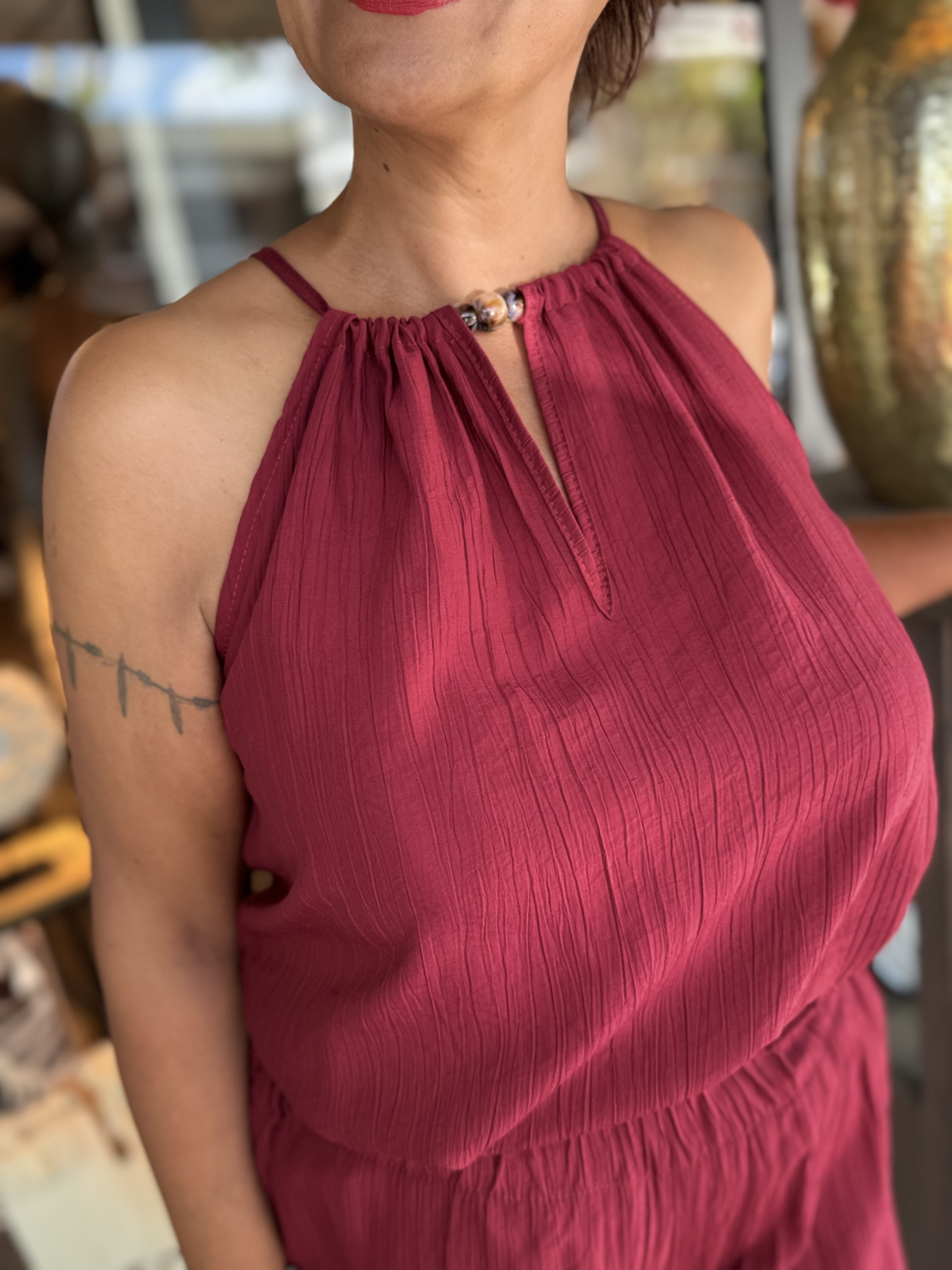 Amelia Top Bordeaux