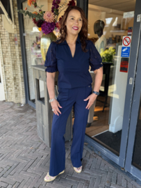 Triple Nine Travel Broek Flare Navy