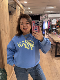 Azzurro Paris Sweater Jeansblauw