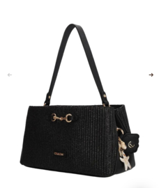 Charm London Santorini Schoudertas  Zwart