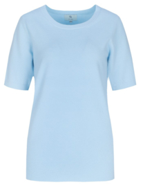 C&S Kenza Knit Top Blue Mist