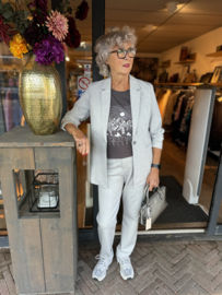 C&S Carmela Broek Gray Melange