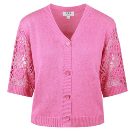 C&S Trento Cardigan Super Pink