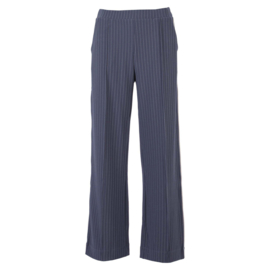 Enjoy Broek Stripe Wide Leg Jeansblauw 413375