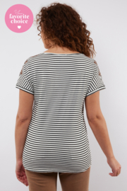 C&S Versailles Top Offwhite/Black