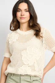 C&S Aivy Knit Pullover Wool White