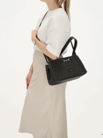 Charm London Santorini Schoudertas  Zwart