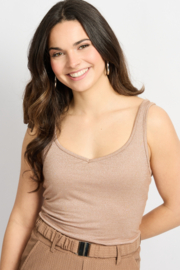 C&S Tindy Singlet Latte