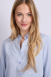 C&S Linde Blouse Blue Mist