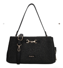 Charm London Santorini Schoudertas  Zwart