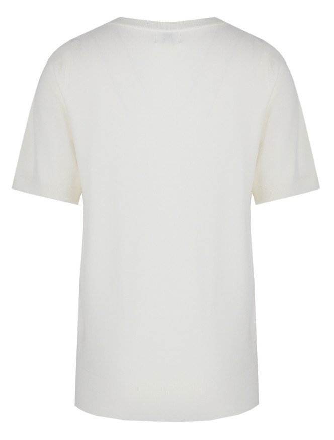 C&S Anne Knit Top Offwhite